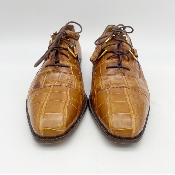 Monticelli Genuine Alligator Shoes Size 9 - Picture 14 of 14